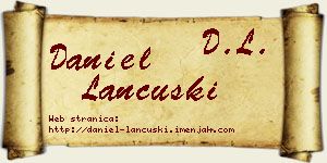 Daniel Lančuški vizit kartica